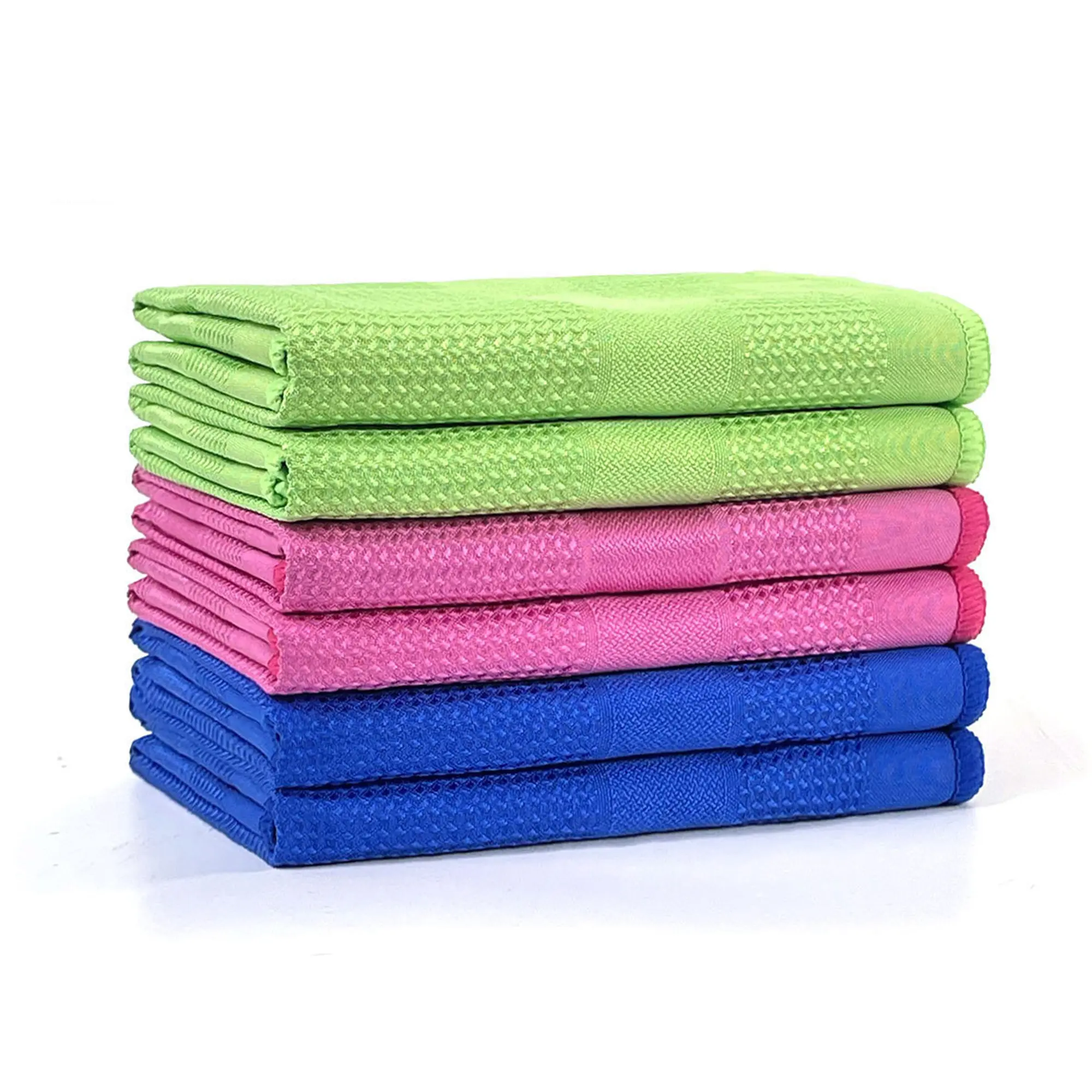 10 Counts Cleaning Rag with Soft Lint.Rapidly Dry Cleaning Cloth Super Absorbant Washing Rags for House, Convenience, Kitchen, Car Care, Random Color