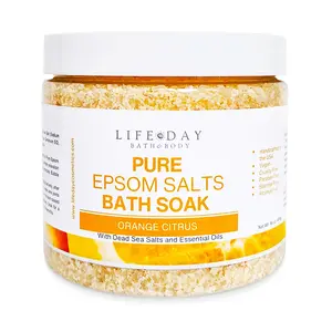 Pure Epsom Salts Bath Soak Orange Citrus