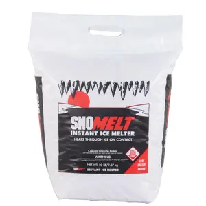 SnoMelt S020BG 20 lbs Calcium Chloride Pellet Bag