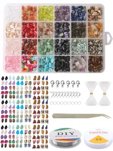 Jewelry Making Kits for Adults & Women, 24 Colors Crystal Beads, DIY Jewelry Craft Set, Essential Jewelry Beading Making Supplies