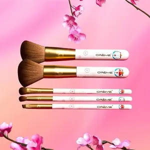Doraemon Fluffy Fortune 5pc Vegan Makeup Brush Set