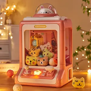 Claw Machine Small Home Mini Toy, Coin Operated Candy Grabber, Boys & Girls Playhouse Game