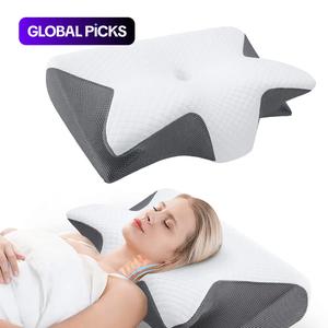 memory foam soft neck pillow, 1 count comfortable neck support pillow, neck rest cushion for sleeping, sleep pillow