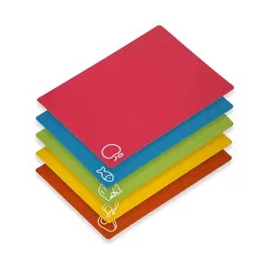 5-Pack Flexible Cutting Boards for Kitchen – BPA-Free Non-Slip Plastic Cutting Mats for Meat, Vegetables, Fruit & Meal Prep