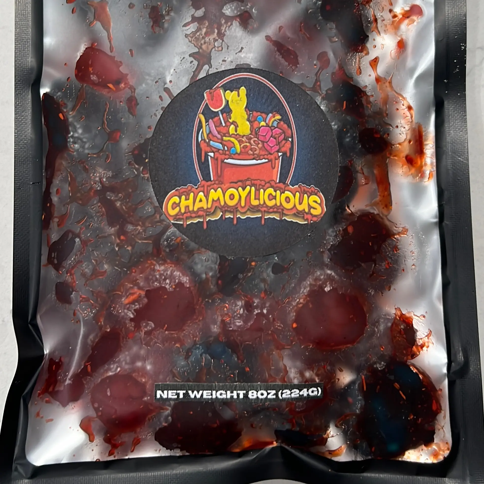 8 Oz Chamoylicious  gummies very berry candy