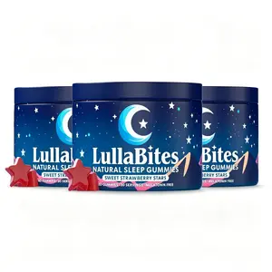 【3 PACK】Natural Sleep Gummies - 30 Servings -Sweet Strawberry Stars-Melatonin Free Delicious Strawberry Flavor Help Improve Night Rest & Relaxation