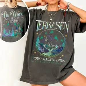 Terrasen T-Shirt – Throne of Glass Book Lover Gift, Fantasy Book Lover Riders Quandrant
