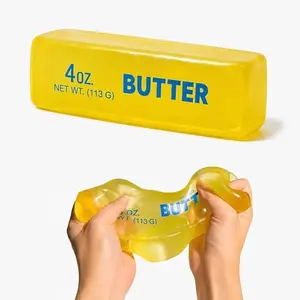 2026 New 2PCS Moldable Butter Squishy, Soft Slow Rising Squeeze Butter Stick Squishies, Shapeable Stress Relief Sensory Fidget Toy Set for Office Home Desk Travel Party Favor School Prize Kids Adults