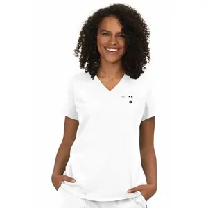 Ready to Work top by KOI XXS-5XL /  White