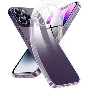 Soft case For iPhone 16 Pro Max Case 15 Plus 14 13 12 11 Xs Max Clear, Transparent Shockproof Phone Case, Anti-Scratch Protective Cover Bumper Phone Case Cellphone Protection Casing Protector Smartphone ip16 phone case