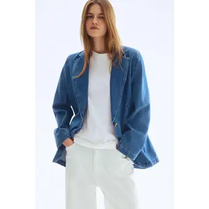H&M Single-breasted denim blazer