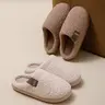 Women's Fuzzy Slip-on Slippers Warm Cozy Soft Lightweight Memory Foam Indoor House Shoes for Comfortable Indoor Use