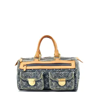 Pre-owned Louis Vuitton Denim Shoulder Bags Neo Speedy Bag by Rebag
