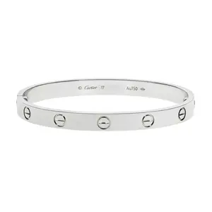 Pre-owned Cartier Love Bracelet Size 17