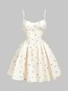 Women’s Ditsy Floral Pastel Camisole Mini Summer Dress