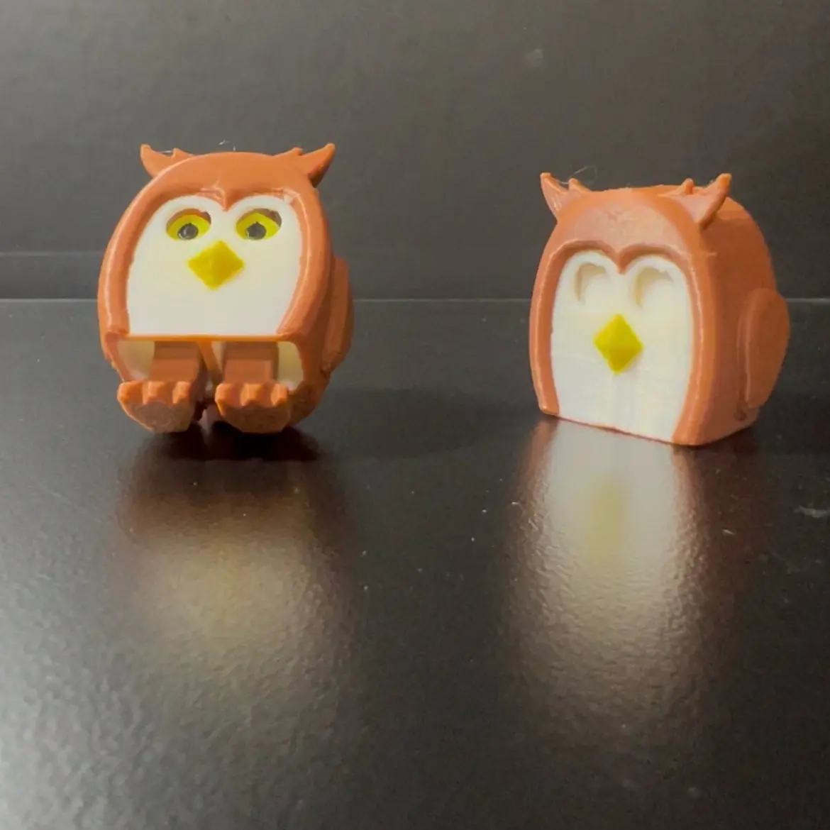 3D printed Sleepy Owl from the peepers collection Decor Gift Ornaments Room valentine