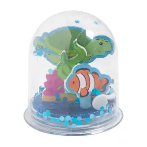 2" x 2 1/4" Under the Sea Glitter Globe Craft Kits - Makes 12