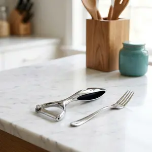 Stainless Steel Peeler Pro Multi-Purpose Vegetable & Fruit Peeler for Kitchen - Ergonomic Apple/Potato/Carrot Peeler with Comfort Grip