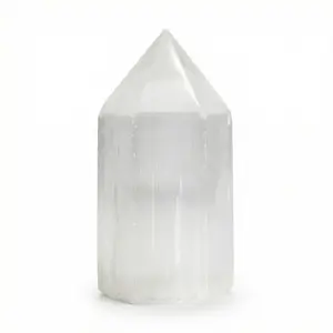 Selenite Generator Point Crystal Tower Energy Direction