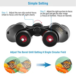 60x60 High Power Portable Binoculars - Multi-Coated Optics for Bird Watching