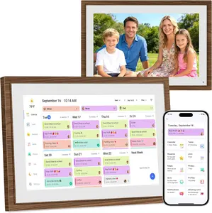 10.1 Digital Calendar Planner Touchscreen | Smart Family Chore Chart, To-Do List & Meal Planner | Wall or Desk Display Frame