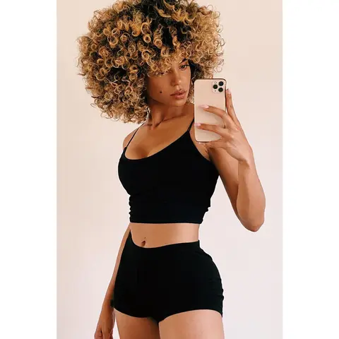 Plain Jane Mini Shorts - Black