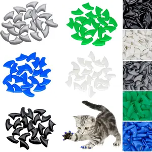 100pcs Cat Nail Caps | Cat Nail Covers Cat Claw Covers for Boy Cat with Adhesive Glue and Applicators