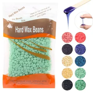 1 Pack Hair Wax Beans, Hypoallergenic Wax Beads, Gentle Hard Body Waxing Kits Beans, Hair Removal Depilatory Wax Beads for Women Men Removing Bikini Facial Hair, Legs, Arms Hair