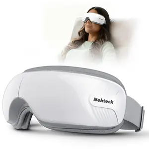 Nekteck Eye Massager with Heat & Bluetooth Music, Comfort Eye Mask for Relaxation, 5 Massage Modes, 15 mins Auto-Off, Ideal Gift for Men & Women,Christmas 's Day Present,Gifts for Mother Father