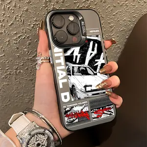 Anime I-Initial D Phone Case Suitable for iPhone 17 16e 16 15 14 13 12 11 Mini Pro Max Air X XR XSMAX 8 7 Plus Anti Fall Matte Back Cover