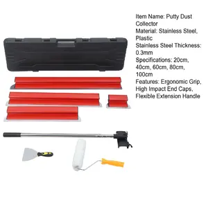 5Pcs/Set Drywall Skimming Blade Set, Stainless Steel Construction Knife, Smoothing Drywall Knife, Drywall Taping Tools (20+40+60+80+100cm) , Stainless Steel Construction Knife,, Storage Box, Multi-Size, Storage Box Container
