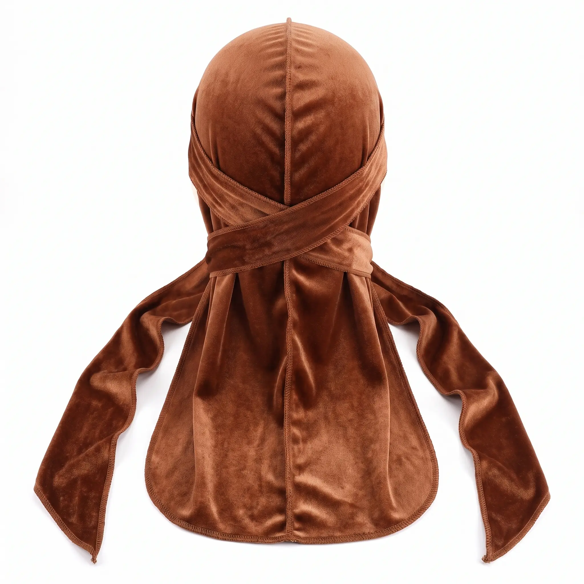 Premium Brown Cinnamon Velvet Durag