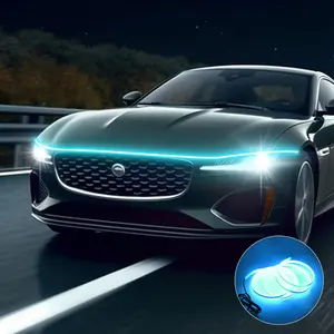 Car Hood Neon Light Strip, Car Hood Daytime Running Light, Universal Car Decorative Light Strip, Car Decorative Light, Car Accessories, Led Bar Light, Car Light Embellishments, Car Led Lights