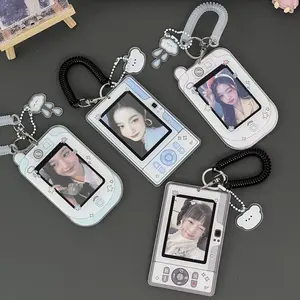 Binder Photocards Holder Mobile Phone Shape Acrylic Photo Frame supplies Poca Holder Idol Picture Protector Stationery Supplies