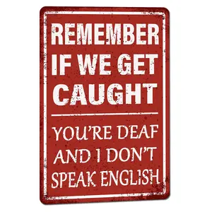 Funny Bar Aluminum Sign Man Cave Garage Decor Vintage Metal Tin Signs, 8 X 12 Inch Door Wall