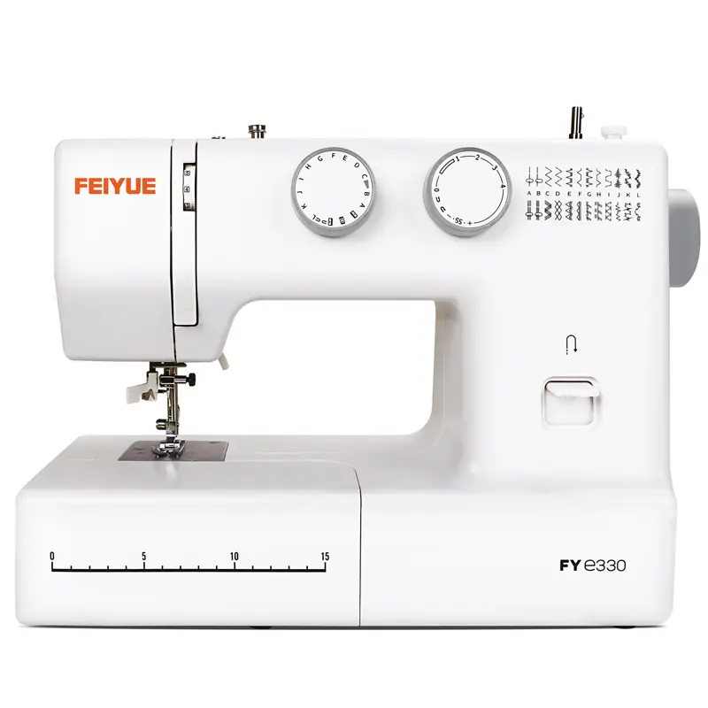FEIYUE FYe330 Home Sewing Machine with Pedal - Heavy-Duty Stainless Steel Frame, Controllable Pedal Speed, 105 Stitch Applications, Powerful Servo Motor, Iron Compatibility for DIY Sewing Adults
