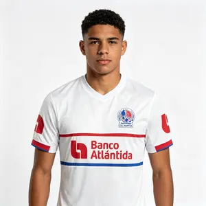 2526 CD Olimpia Home White Short Sleeve Top Football Soccer Jersey Liga Honduras
