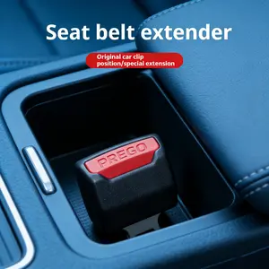 Car Seat Belt Extender Universal Fit for Most Cars Alloy Buckle Adapter Rear Seat Safety Belt Extension Connector Clip