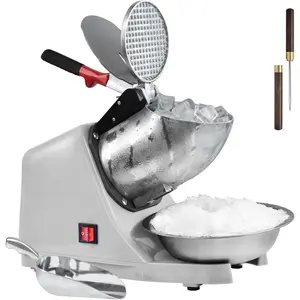 Electric Shaved Ice Machine,with Ice Pick and Scoop,3  of Electric Snow Cone Machine(300W 2200r/min),Splash Proof Ice Shaver Machine,Ice  Machine for Home Commercial Use ()