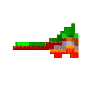 Minecraft Overworld Wall Shelf | 2 Feet Long | Holds 15 Pounds