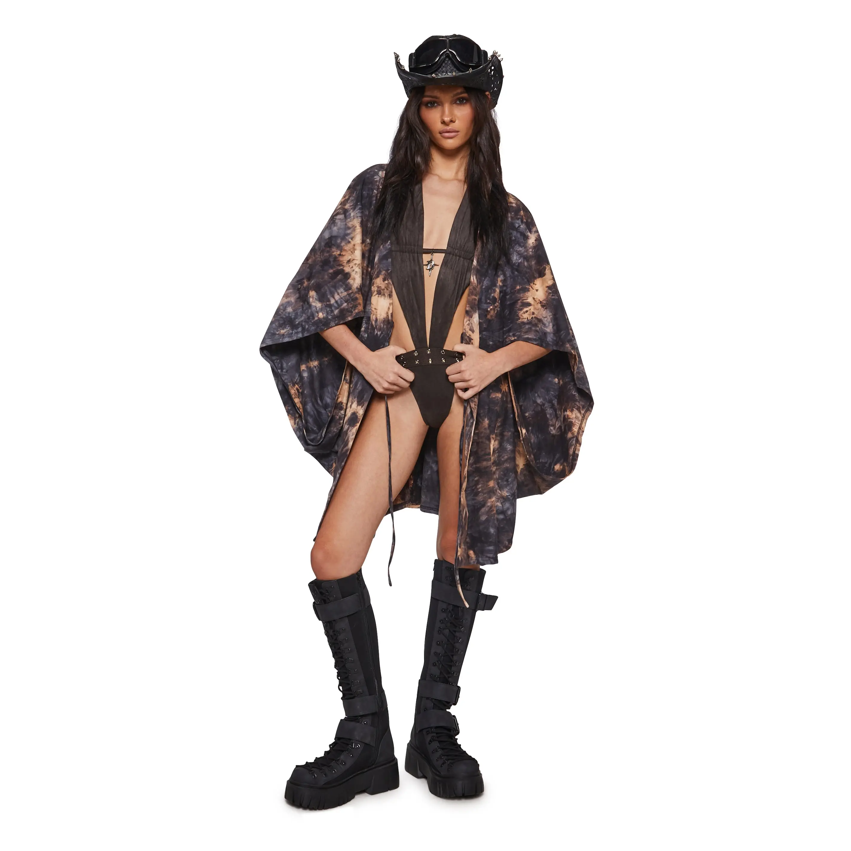Summon The Elements Tie Dye Wrap Poncho