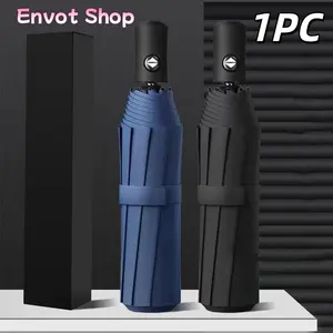 Automatic Folding Umbrella, Glaze Sunshade & Rainproof, Portable Dual-Use, Lightweight Unisex Design, Suitable for All Seasons