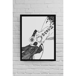 Minato Namikaze vs. Obito Uchiha Naruto Shippuden Rasengan Attack Anime Lover Gift Ninja Wall Art Manga Poster Anime Decor