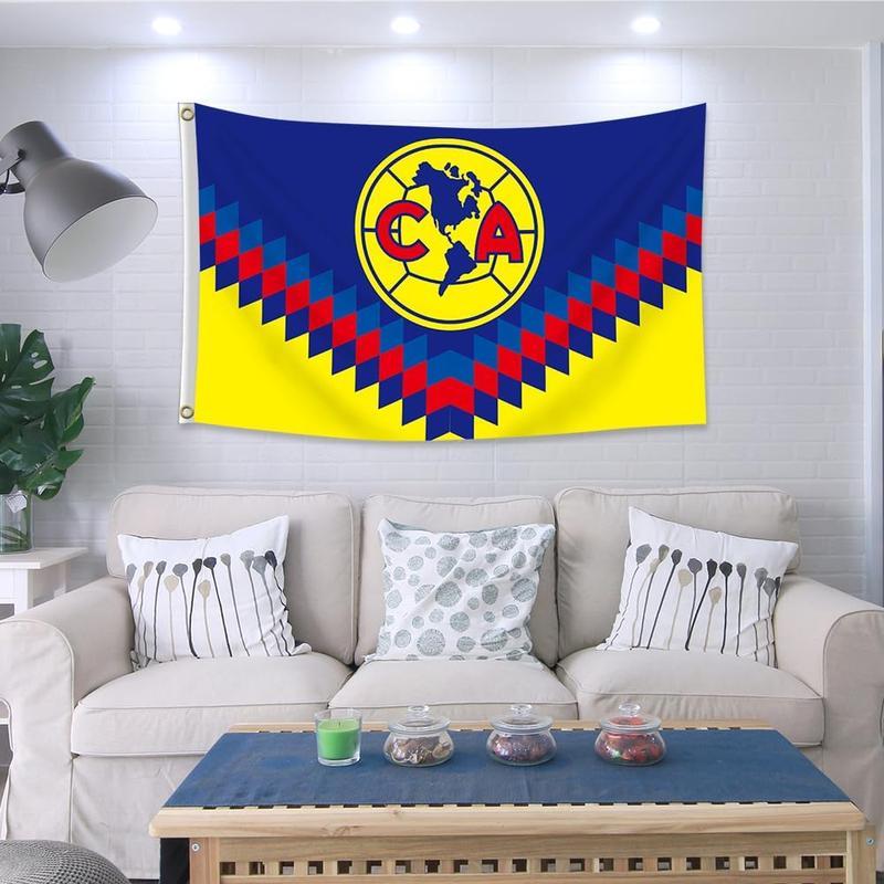 Club Flag 3x5 ft Double sides America Soccer Banner Mexico Futbol Soccer Heavy Duty, Durable 150D Polyester