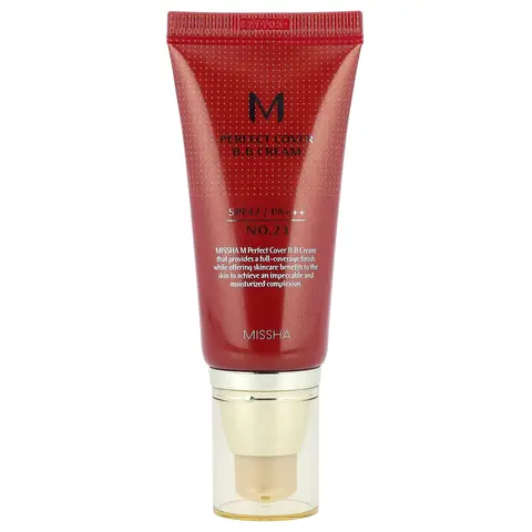 Missha M Perfect Cover B.B Cream, SPF 42 PA+++, No. 23 Natural Beige, 1.69 fl oz (50 ml)