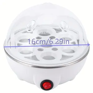 Electric Egg Cooker: Cooks Up to 7 Eggs for Hard Boiling, Poaching, Scrambling, Or Making Omelets, Featuring an Automatic Shut-Off for Convenience, Perfect for Gifting on Thanksgiving, Christmas, Birthdays, Or Other Special Occasions