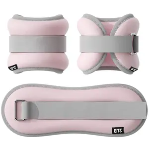 Ankle Weight Loader One pair of adjustable straps for 1/2/3/5 lbs wrist, leg and arm weight for women and men for physical therapy, running, walking, fitness and gym workouts