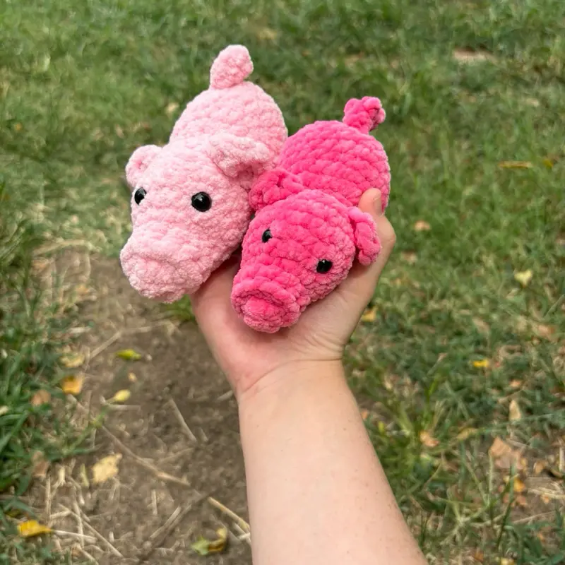 Pig Crochet Toy Plush Handmade