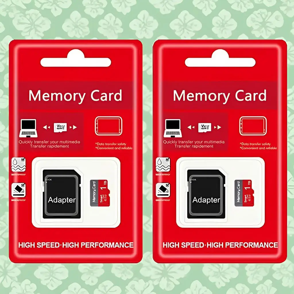2 Pack 1TB TF Micro SDXC Storage Card C10 Speed With SD Adapter, Compatible With Dash Cam, Tablet, Game Console