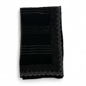 Georgette Black sirowski work Saree Falls Picco with White Embellishments Perfect for Any Occasions Comor Style Party Dress Womenswear Asian